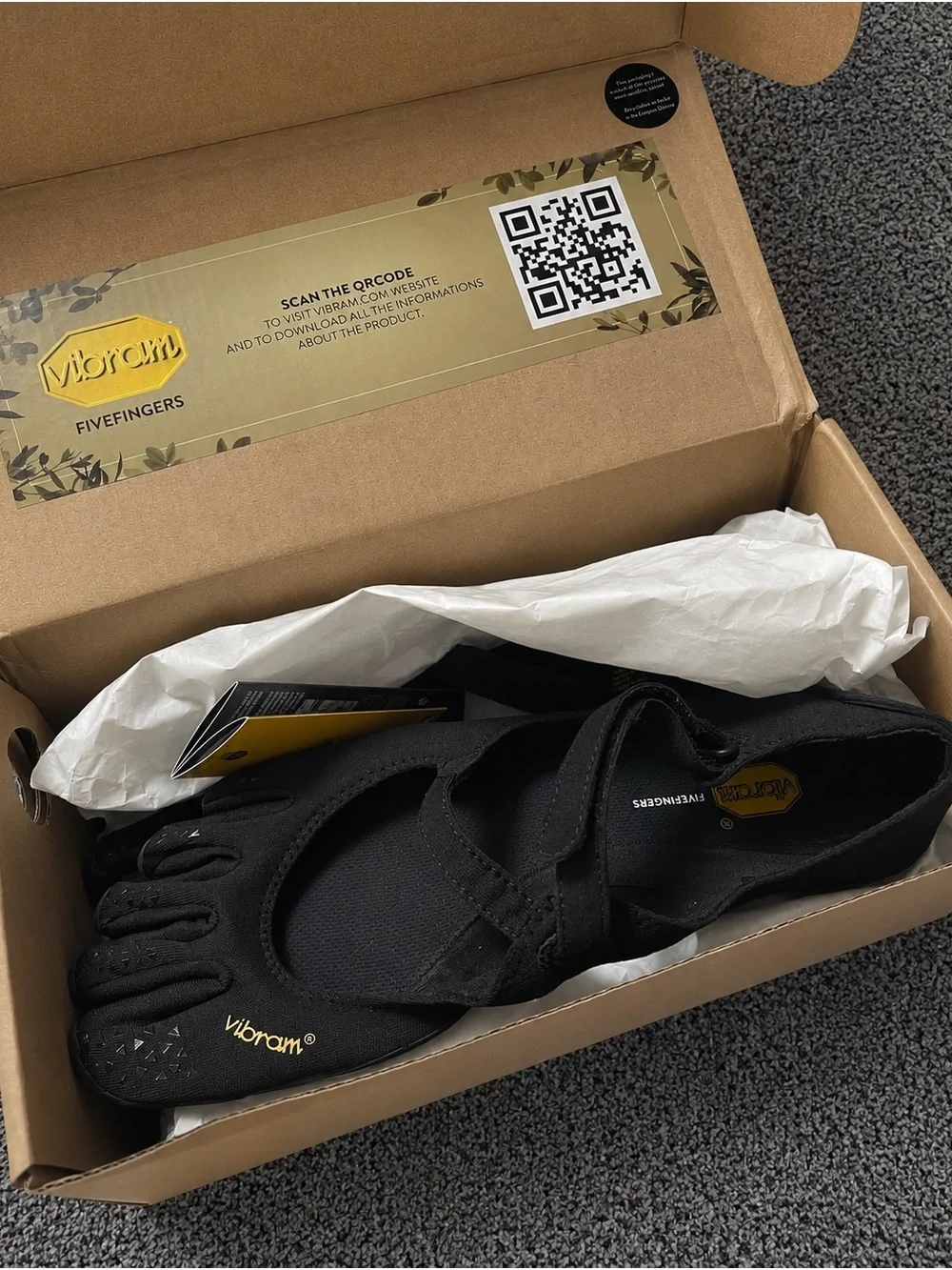 Vibram v-soul fivefingers shoes black